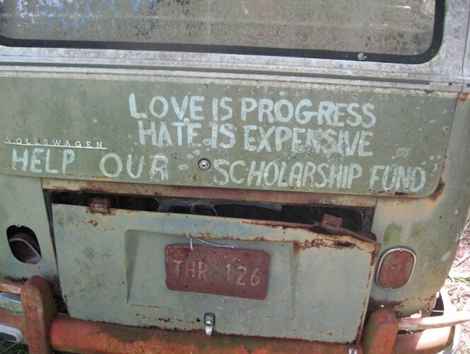 Love is Progress and hate is expensive